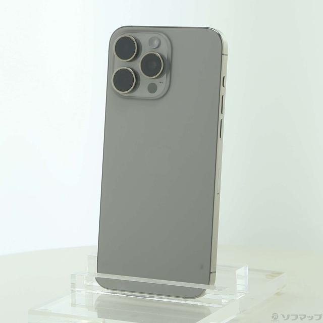 (中古)Apple iPhone15 Pro Max 256GB ナチュラルチタニウム MU6R3J/A SIMフリー(262-ud)
