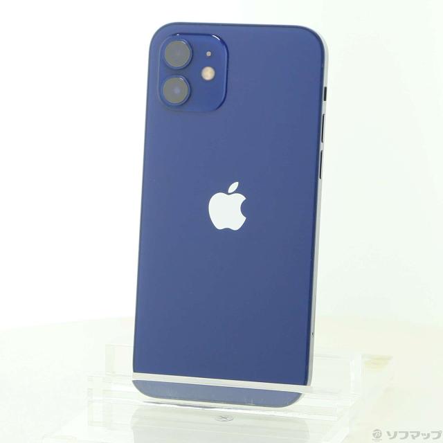 (中古)Apple iPhone12 128GB ブルー MGHX3J/A SIMフリー(371-ud)