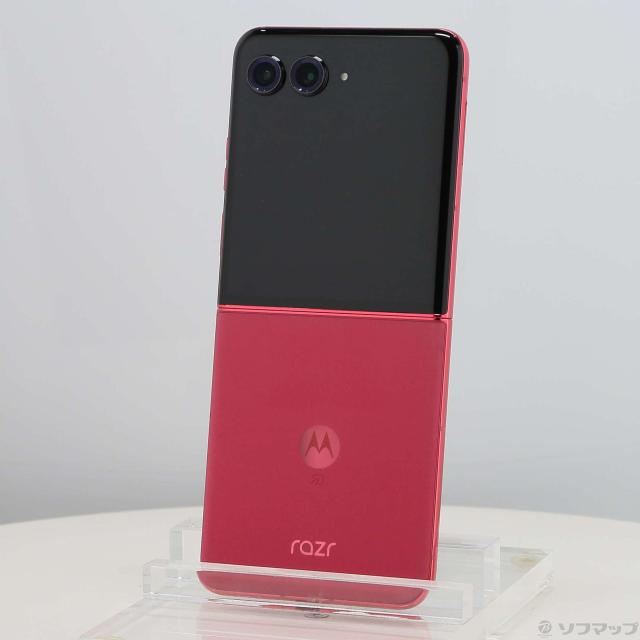 (中古)Motorola Motorola razr 50 ultra 512GB ホットピンク RAZR50U512HPKフリー SIMフリー(276-ud)