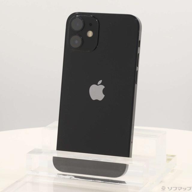中古)Apple iPhone12 mini 64GB ブラック MGA03J/A SIMフリー(198-ud