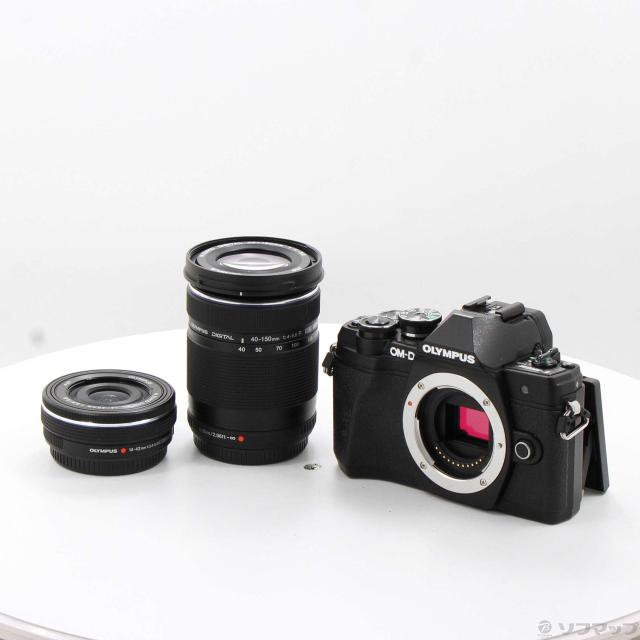 中古)OLYMPUS OM-D E-M10 Mark III EZダブルズームキット ブラック(348 