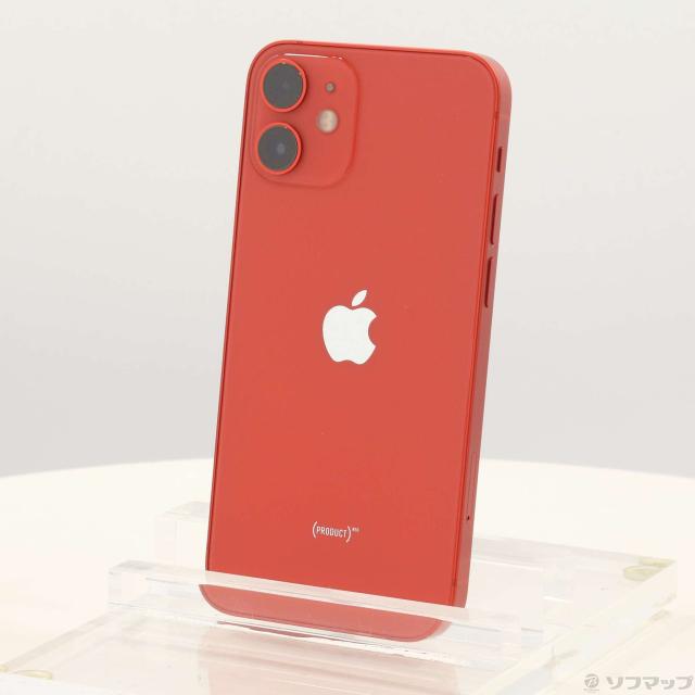 (中古)Apple iPhone12 mini 64GB プロダクトレッド MGAE3J/A SIMフリー(377-ud)