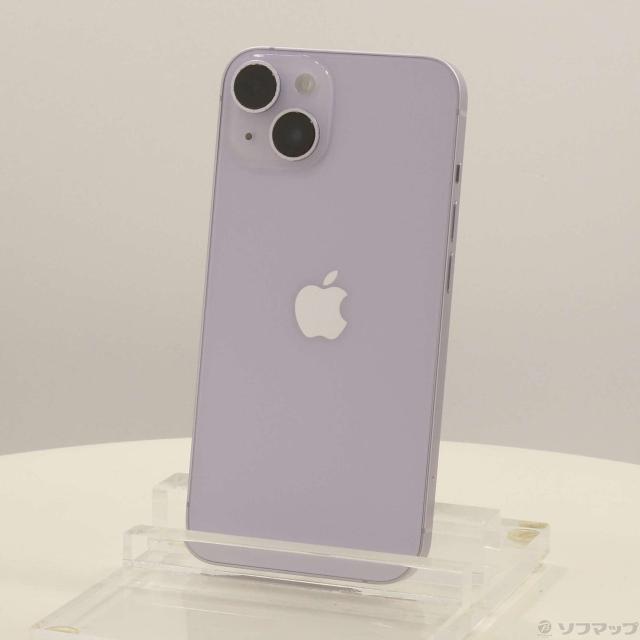 (中古)Apple iPhone14 128GB パープル MPUY3J/A SIMフリー(198-ud)