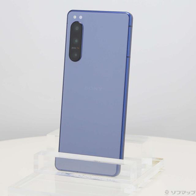(中古)SONY Xperia 5 IV 128GB ブルー SO-54C docomo SIMフリー(269-ud)