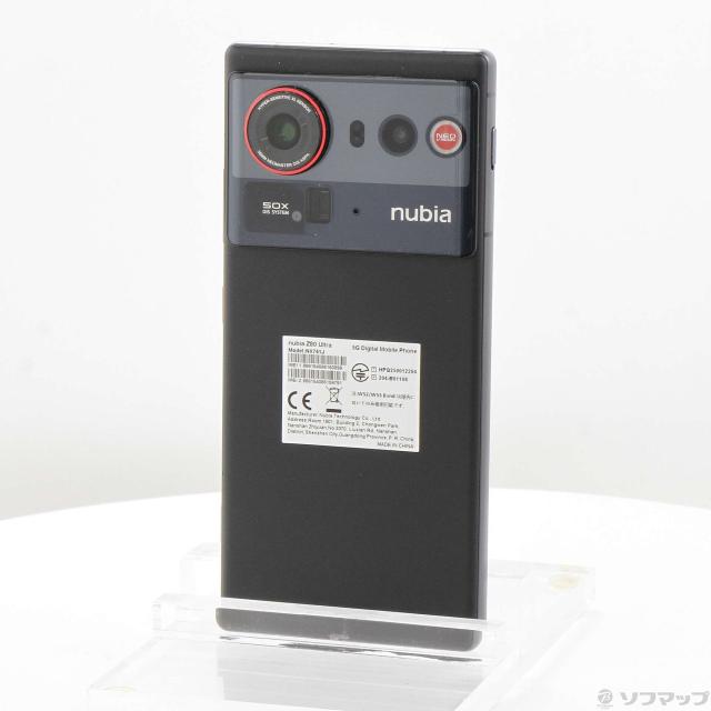 (中古)NUBIA nubia Z80 Ultra 512GB ブラック NX741J+GAN SIMフリー(258-ud)