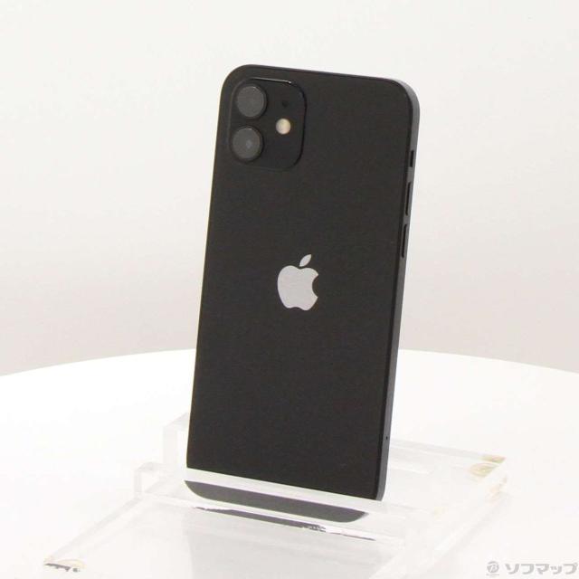 (中古)Apple iPhone12 64GB ブラック MGHN3J/A SIMフリー(352-ud)