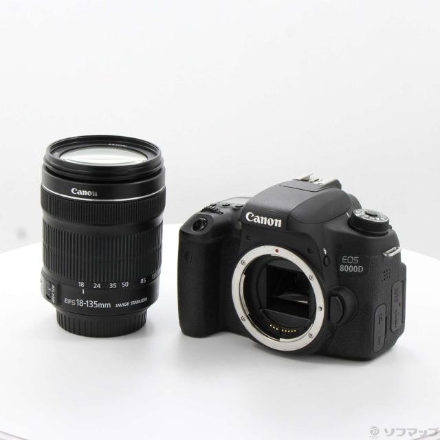 (中古)Canon EOS 8000D EF-S18-135 IS STM レンズキット (2420万画素/SDXC)(352-ud)