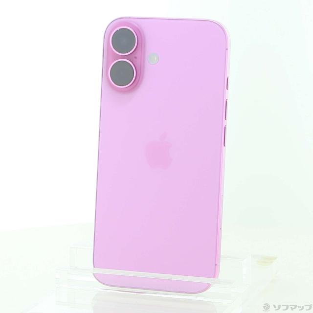 (中古)Apple iPhone16 256GB ピンク MYDY3J/A SIMフリー(349-ud)