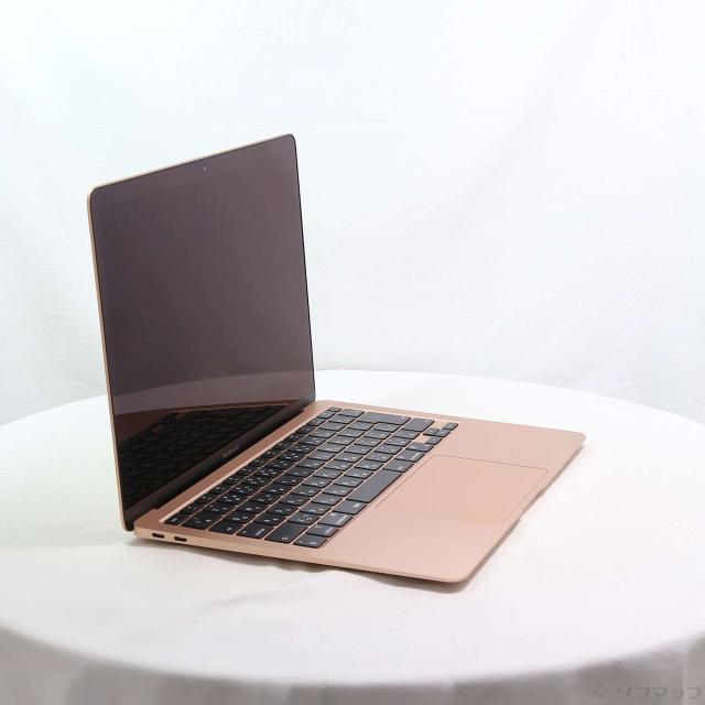 (中古)Apple MacBook Air 13.3-inch Late-2020 MGND3J/A Apple M1 8コアCPU_7コアGPU 8GB SSD256GB ゴールド (26.3 Tahoe)(295-ud)