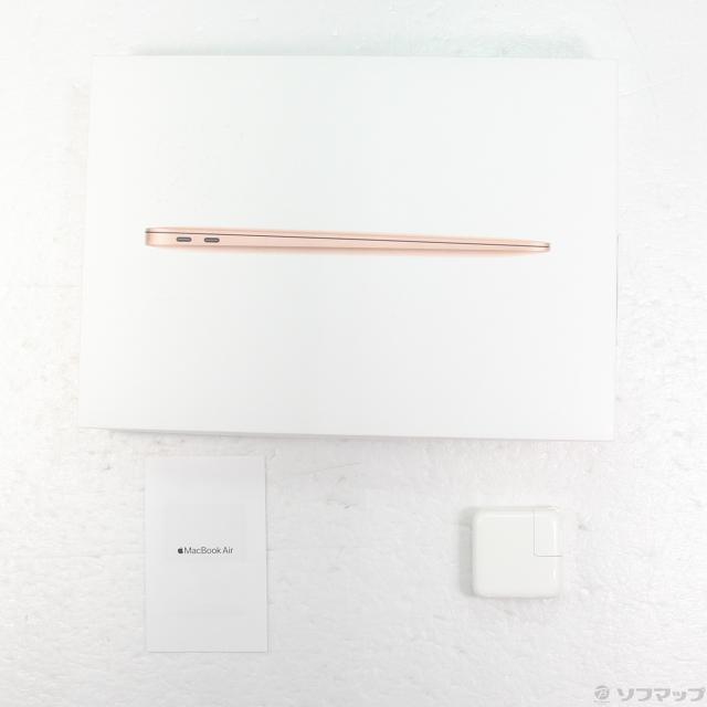 (中古)Apple MacBook Air 13.3-inch Late-2020 MGND3J/A Apple M1 8コアCPU_7コアGPU 8GB SSD256GB ゴールド (26.3 Tahoe)(295-ud)