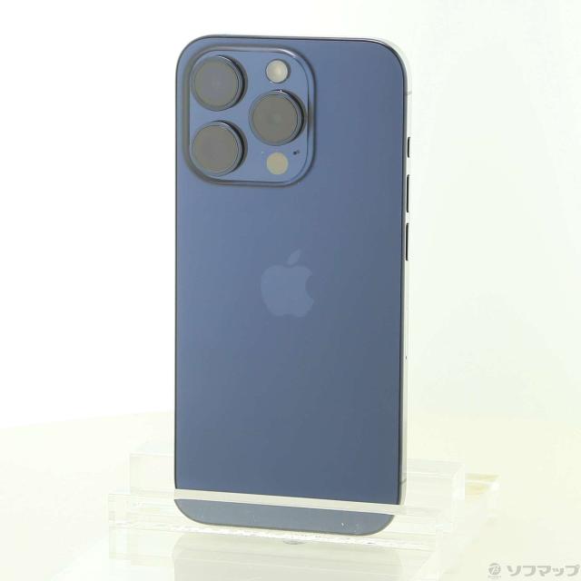 (中古)Apple iPhone15 Pro 256GB ブルーチタニウム MTUG3J/A SIMフリー(262-ud)
