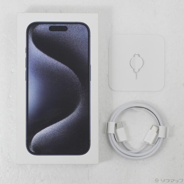 (中古)Apple iPhone15 Pro 256GB ブルーチタニウム MTUG3J/A SIMフリー(262-ud)_4