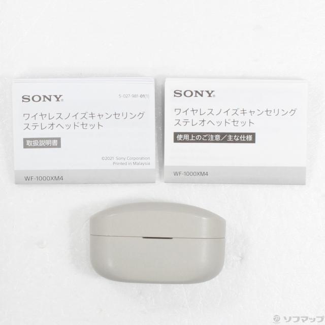 (中古)SONY WF-1000XM4 S プラチナシルバー(295-ud)_4