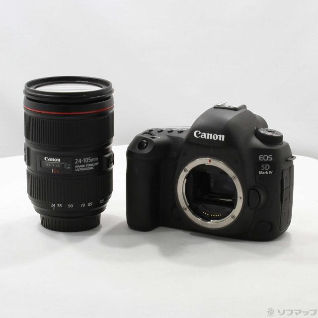 (中古)Canon EOS 5D MarkIV EF24-105L IS II USM レンズキット (3040万画素)(198-ud)