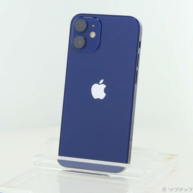 (中古)Apple iPhone12 mini 64GB ブルー MGAP3J/A SIMフリー(352-ud)
