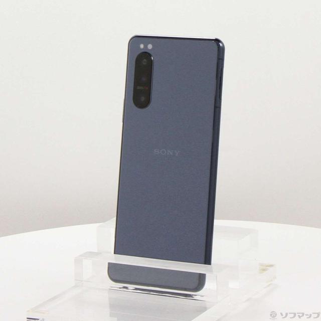 (中古)SONY Xperia 5 II 128GB ブルー A002SO SoftBank(262-ud)