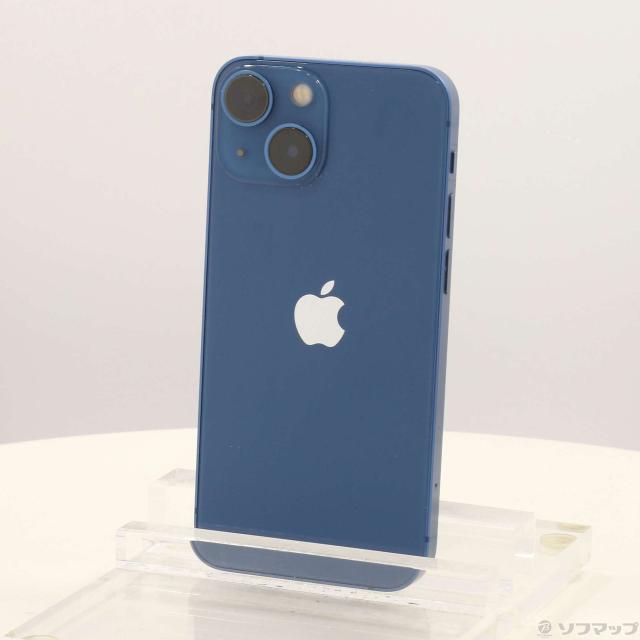 (中古)Apple iPhone13 mini 128GB ブルー MLJH3J/A SIMフリー(305-ud)