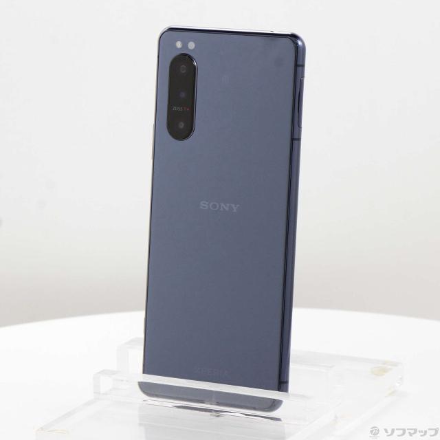 (中古)SONY Xperia 5 II 128GB ブルー A002SO SoftBank(368-ud)
