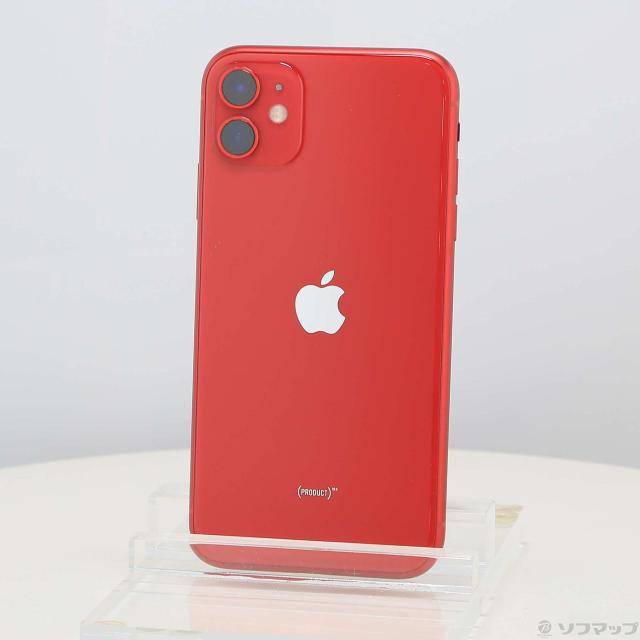 (中古)Apple iPhone11 64GB プロダクトレッド MWLV2J/A SoftBank(352-ud)