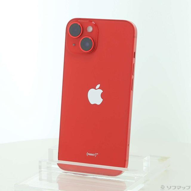 (中古)Apple iPhone14 128GB プロダクトレッド MPV93J/A SIMフリー(258-ud)