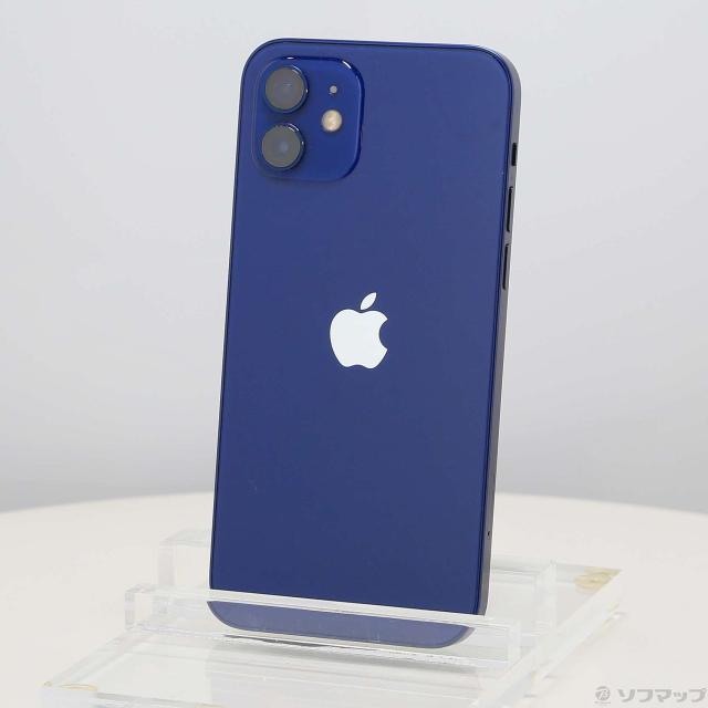 (中古)Apple iPhone12 64GB ブルー MGHR3J/A SIMフリー(305-ud)