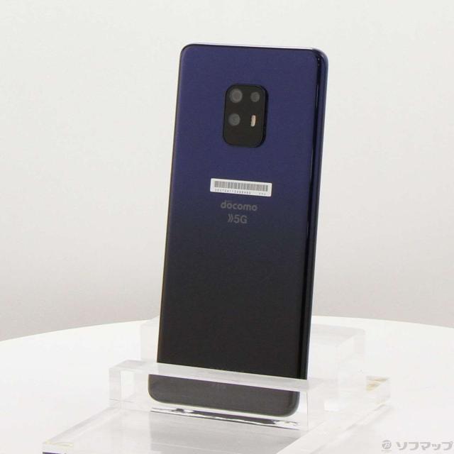 (中古)FUJITSU arrows 5G 128GB ネイビーブラック F-51A docomoロック解除SIMフリー(349-ud)