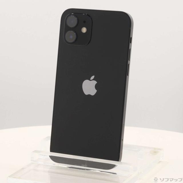 (中古)Apple iPhone12 128GB ブラック MGHU3J/A SIMフリー(251-ud)
