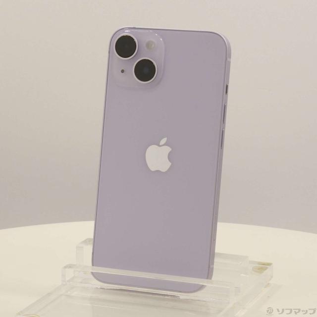 (中古)Apple iPhone14 128GB パープル MPUY3J/A SIMフリー(198-ud)