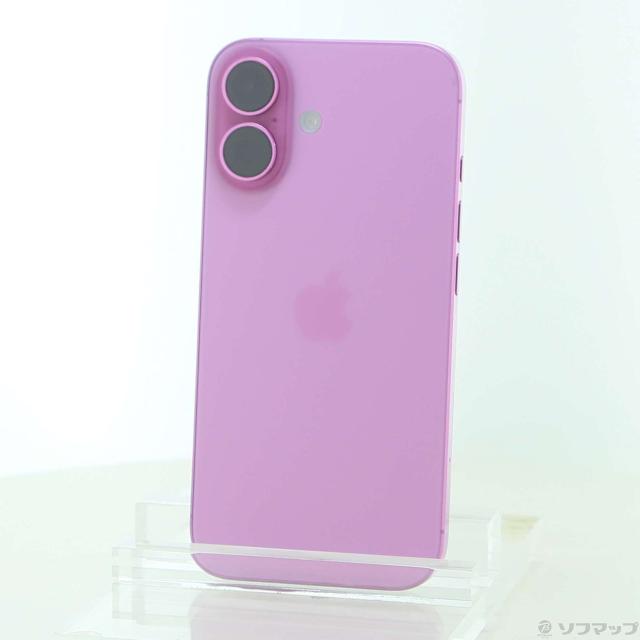 (中古)Apple iPhone16 256GB ピンク MYDY3J/A SIMフリー(349-ud)