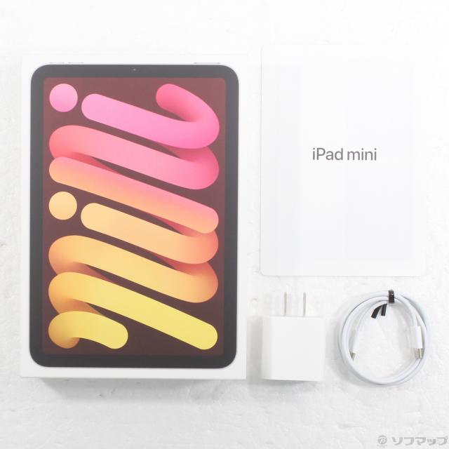 中古)Apple iPad mini 第6世代 64GB ピンク MLWL3J/A Wi-Fi(196-ud
