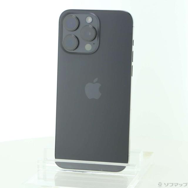 (中古)Apple iPhone15 Pro Max 256GB ブラックチタニウム MU6P3J/A SIMフリー(198-ud)