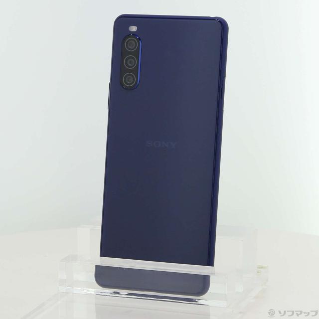 (中古)SONY Xperia 10 II 64GB ブルー SOSAP4 Y!mobile(352-ud)