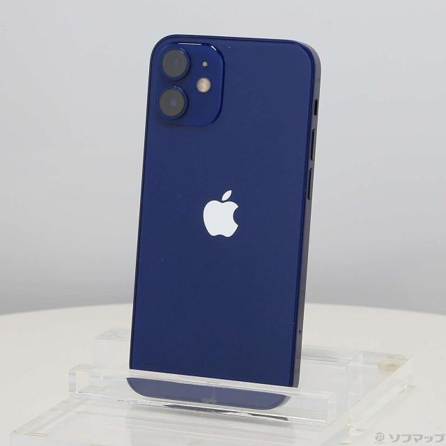(中古)Apple iPhone12 mini 256GB ブルー MGDV3J/A SIMフリー(295-ud)