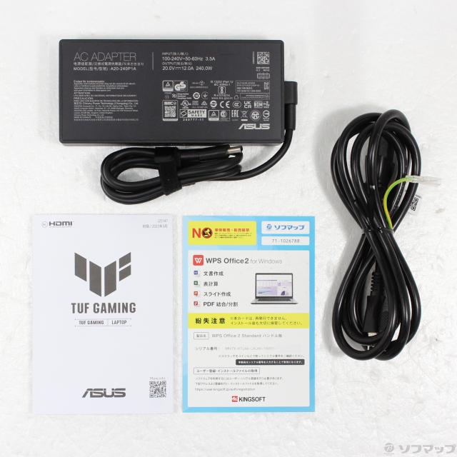 (中古)ASUS (展示品) TUF Gaming A16 FA608UH-R7R5050 イェーガーグレー(262-ud)_4