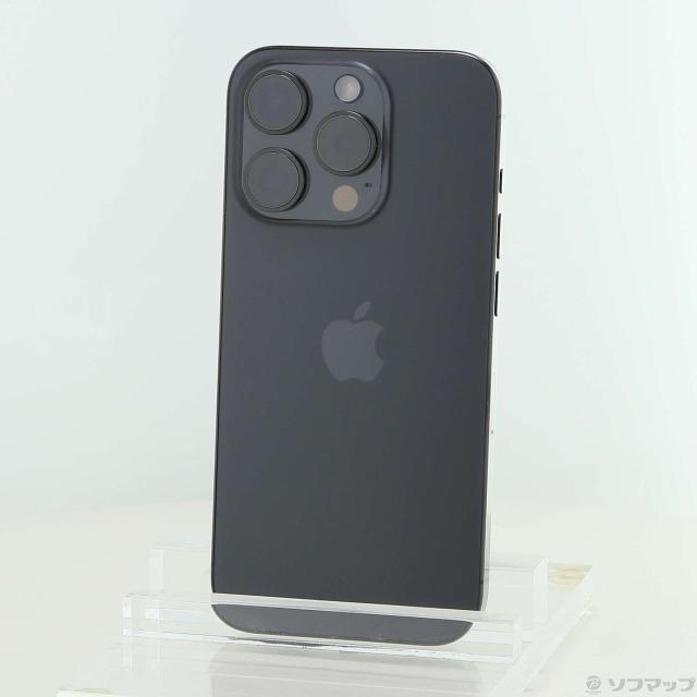 (中古)Apple iPhone15 Pro 256GB ブラックチタニウム MTUC3J/A SIMフリー(196-ud)
