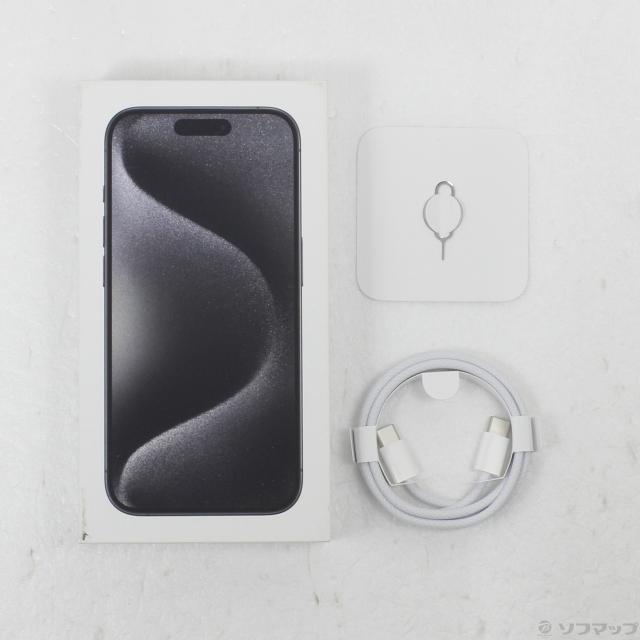 (中古)Apple iPhone15 Pro 256GB ブラックチタニウム MTUC3J/A SIMフリー(196-ud)_4