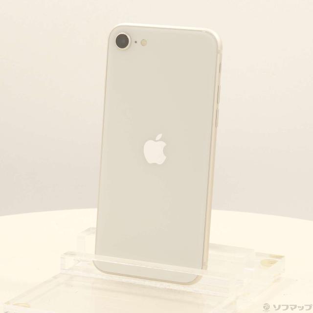 (中古)Apple iPhone SE 第3世代 64GB スターライト MMYD3J/A SIMフリー(348-ud)