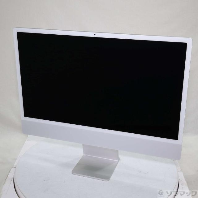(中古)Apple iMac 24-inch Mid-2021 MGPD3J/A Apple M1 8コアCPU_8コアGPU 8GB SSD512GB シルバー (26.3 Tahoe)(344-ud)