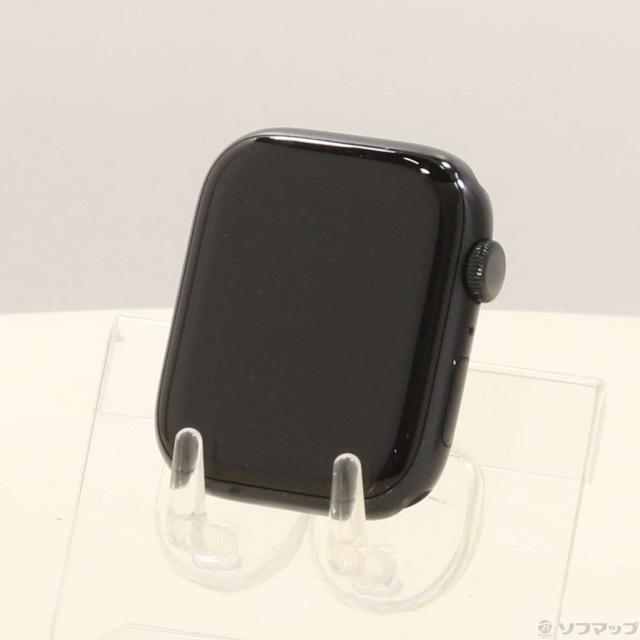 (中古)Apple Apple Watch Series 8 GPS 45mm ミッドナイトアルミニウムケース バンド無し(352-ud)