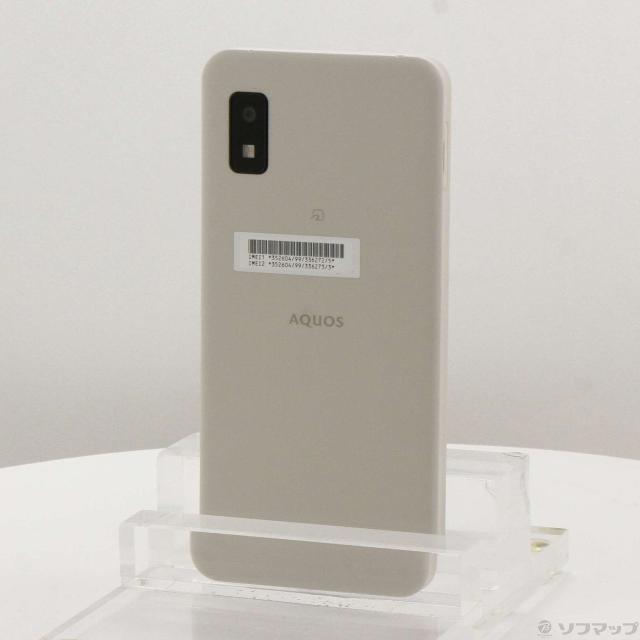 (中古)SHARP AQUOS wish2 64GB アイボリー A204SH Y!mobile SIMフリー(297-ud)