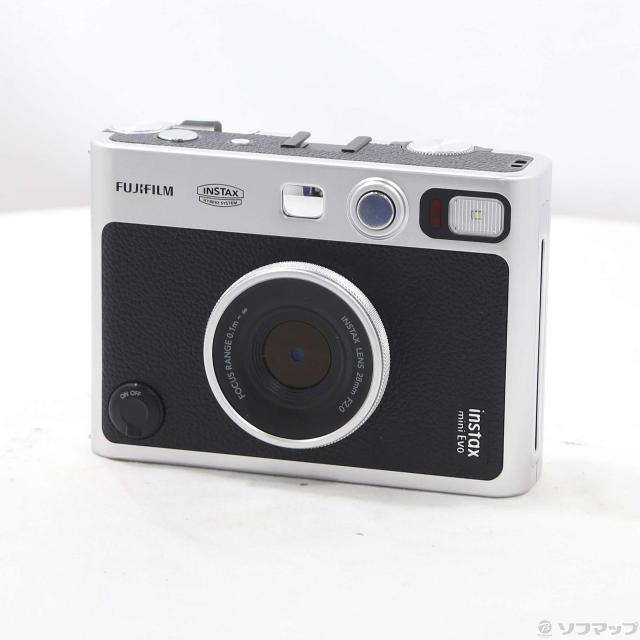 (中古)FUJIFILM チェキ INSTAX mini Evo BLACK C ハイブリッドインスタントカメラ(269-ud)