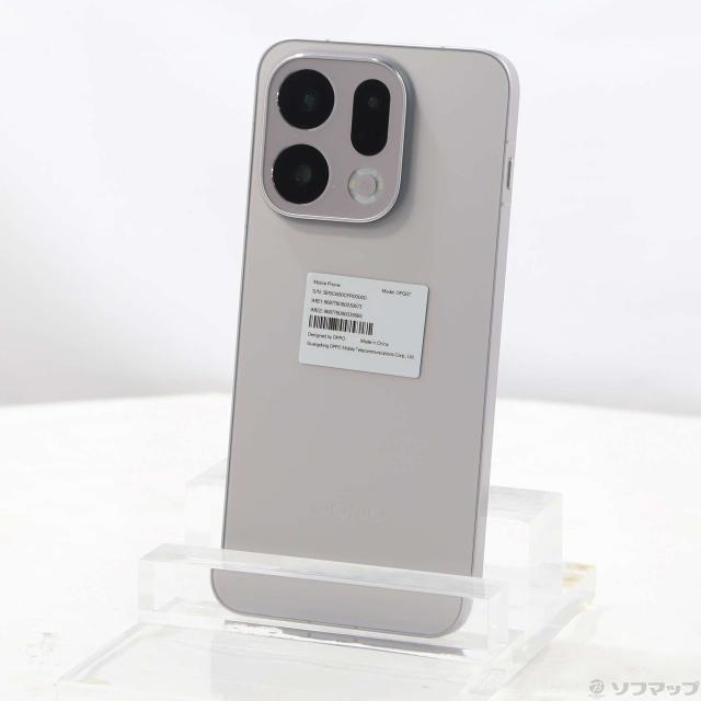 (中古)OPPO OPPO Find X9 512GB チタニウムグレー OPG07 au SIMフリー(262-ud)
