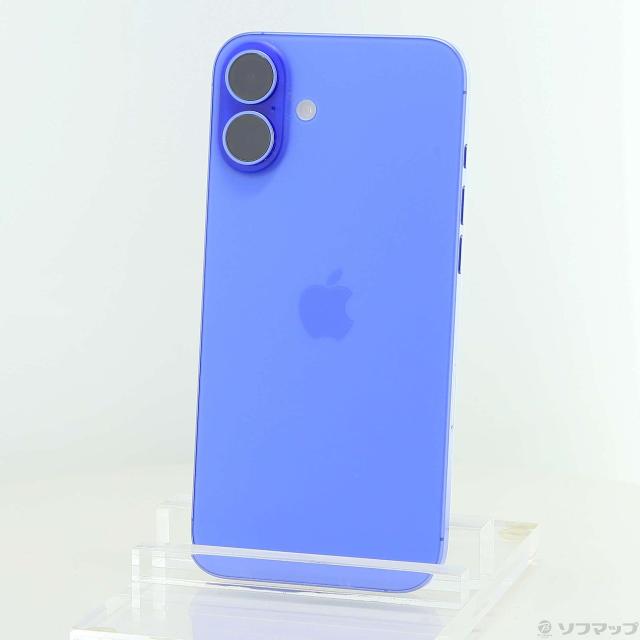 (中古)Apple iPhone16 Plus 128GB ウルトラマリン MXVE3J/A SIMフリー(276-ud)