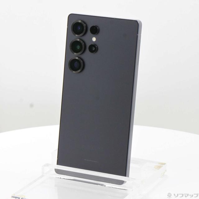 (中古)SAMSUNG Galaxy S25 Ultra 256GB チタニウムジェットブラック SM-S938Q SIMフリー(297-ud)