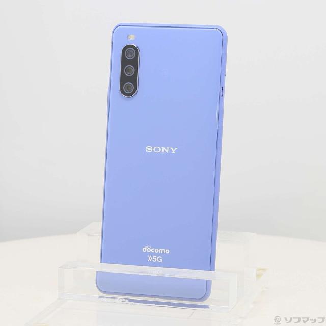(中古)SONY Xperia 10 III 128GB ブルー SO-52B docomoロック解除SIMフリー(305-ud)