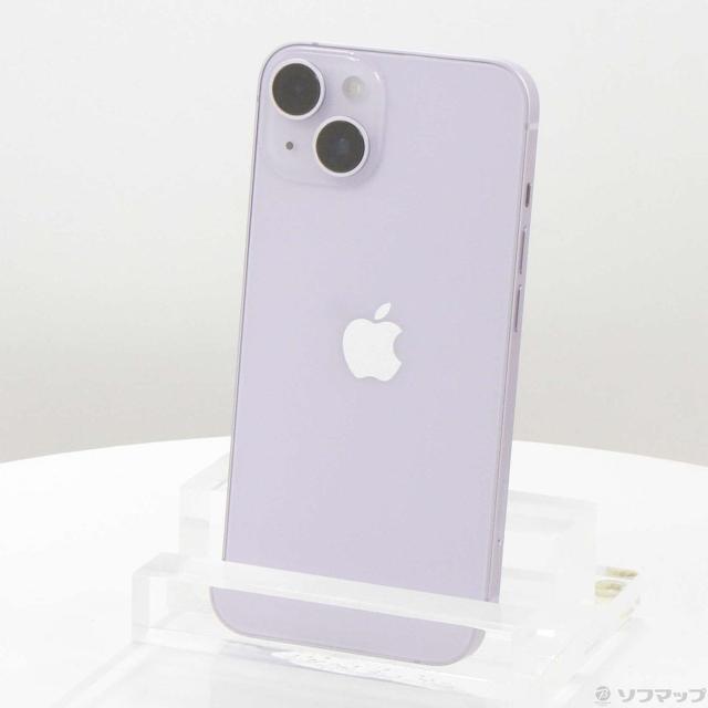 (中古)Apple iPhone14 128GB パープル MPUY3J/A SIMフリー(377-ud)