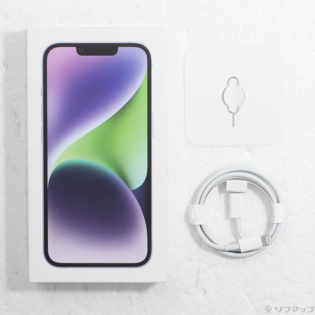 (中古)Apple iPhone14 128GB パープル MPUY3J/A SIMフリー(377-ud)_4