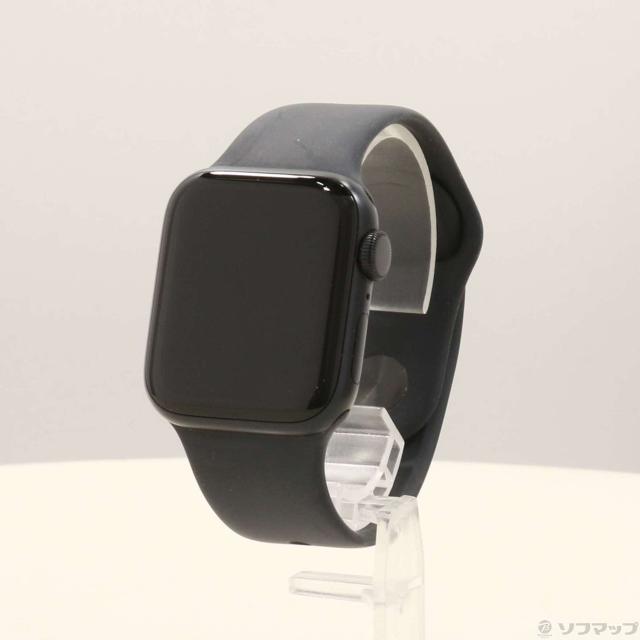 (中古)Apple Apple Watch SE 第2世代 GPS 40mm ミッドナイトアルミニウムケース ミッドナイトスポーツバンド(352-ud)