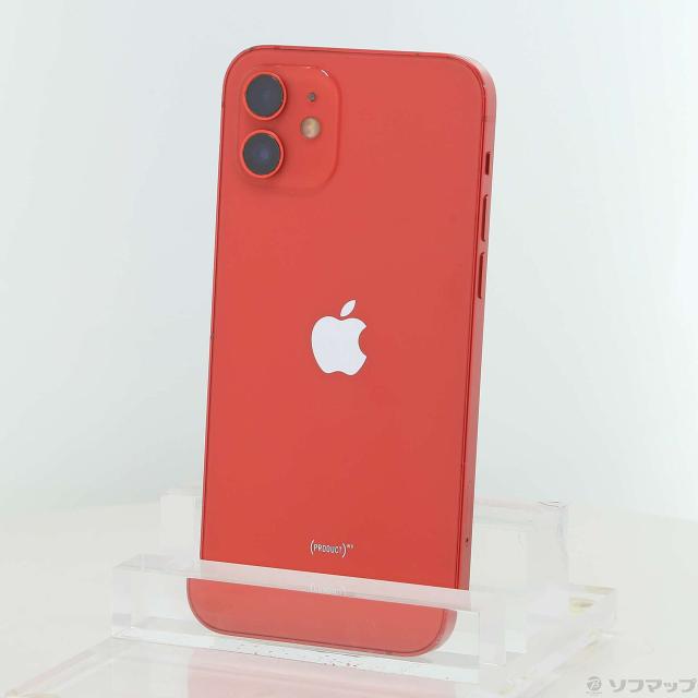 (中古)Apple iPhone12 64GB プロダクトレッド MGHQ3J/A SIMフリー(198-ud)