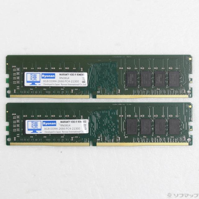 (中古)288P PC4-21300 DDR4-2666 16GB 8GB×2枚組(305-ud)
